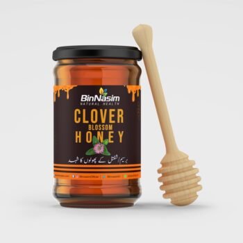 clover blossom honey jar of Bin Nasim brand