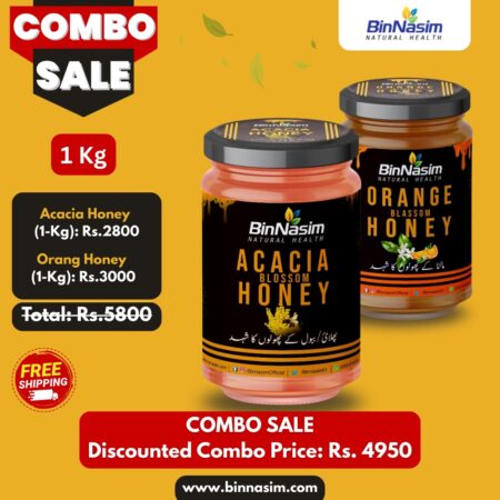 Combo-Acacia Honey-1kg+Orange Honey-1kg