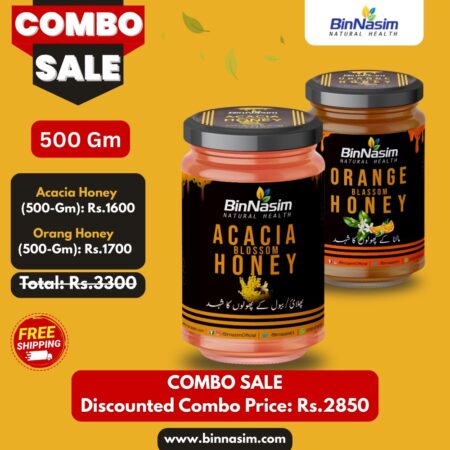 Combo-Acacia Honey-500gm+Orange Honey-500gm