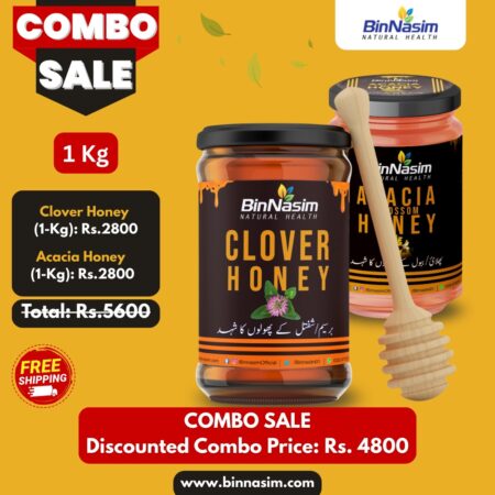 Combo-Clover Honey-1kg+Acacia Honey-1kg