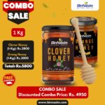 Combo-Clover Honey-1kg+Orange Honey-1kg