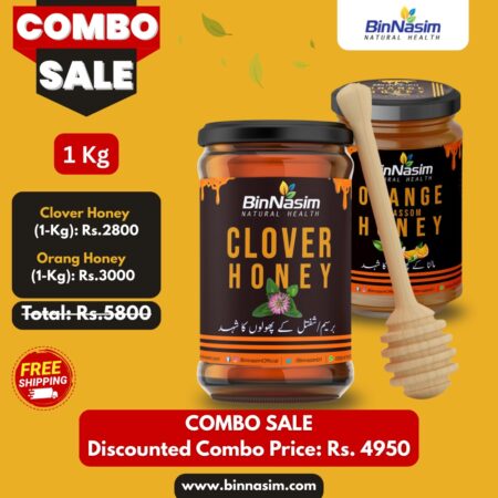 Combo-Clover Honey-1kg+Orange Honey-1kg