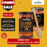 Combo-Clover Honey-500gm+Acacia Honey-500gm