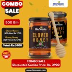 Combo-Clover Honey-500gm+Orange Honey-500gm