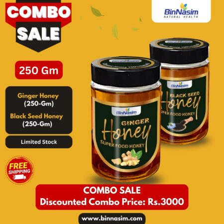 Combo-Ginger Honey-250gm+Black Seed Honey-250gm