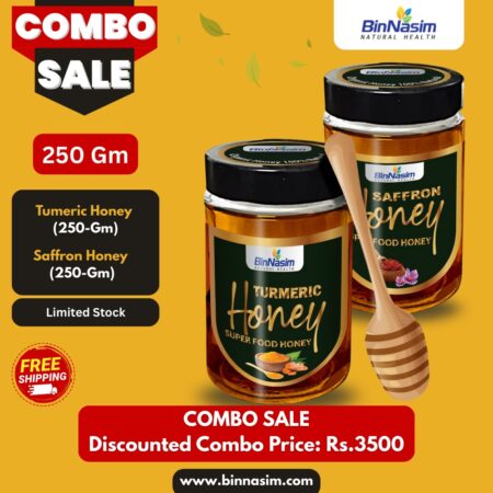 Combo-Turmeric Honey-250gm+Saffron Honey-250gm