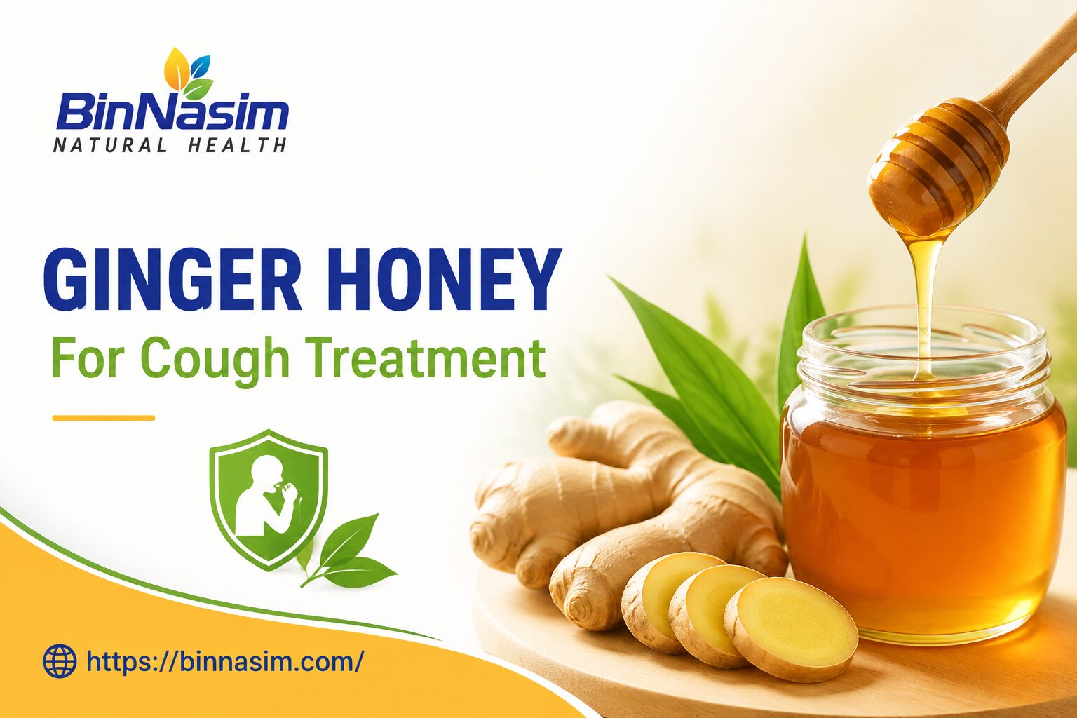 ginger honey for cough treatment by Bin Nasim brand in Karachi